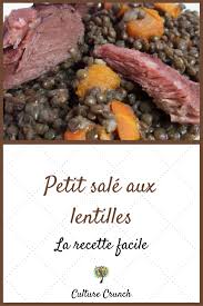 Petit Sale Aux Lentilles La Recette Facile Recettes De Cuisine Recette Facile Recette