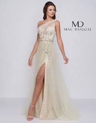 Gowns with glitter, sparkle, illusion and lace are all available to make you feel like your walking the red carpet. Mac Duggal One Shoulder Dress Off 71 Medpharmres Com