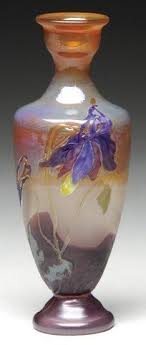 Magnificent Emile Galle Etude Marquetry Vase Art Du Verre Art Verrier Lalique
