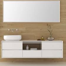Snow Meuble Salle De Bain 180 Cm Laque Blanc Avec Vasque Et Miroir
