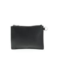 details about alexander wang women black leather coin purse one size