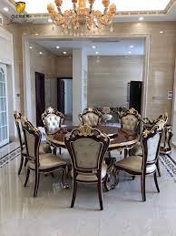 White Elegant Classic Dining Chair Dining Table Classic Dining Chair Luxury Furniture House Design