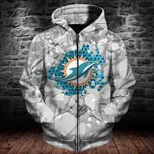 Nfl Hoodie Dolphins Football Men Women Miami Dolphins 3d Ice Zipper Hoodie Kendrick Norton Kalen Miami Dolphins Apparel Miami Dolphins Nfl Outfits
