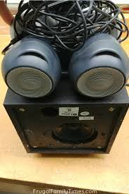 Get the proper cables for connecting the bluetooth receiver to the speaker system. Diy Bluetooth Speaker With Subwoofer An Upcycle Project Frugal Family Times