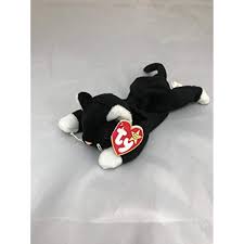 Black And White Beanie Baby Cat Zip The Black Cat Ty Beanie Babies Read More At The Image Link This Is An Affiliate Link Animal Plush Toys Baby Beanie Cat Beanie Baby
