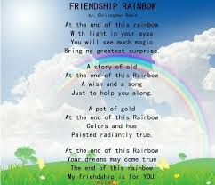 Friendship Rainbow Love Cute Friendship Quote Hugs Friend Kisses Poem Family Friends Friendship Poems Rainbow Quote Cute Friendship Quotes