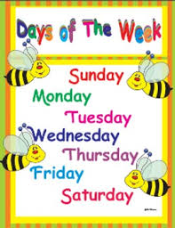 Days Of The Week Learning Poster And Chart