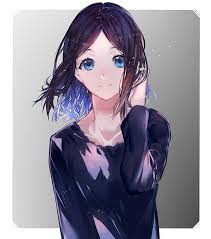 Anime boy, black hair, blue eyes, hoodie; Images Of Blue Eyes Anime Girl Black Hair