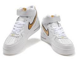 Nike Air Force 1 Mid Euro Matrix White Metallic Gold Black Sneakers White Womens Sneakers Black Sneakers Sneakers Tiffany Blue Nike