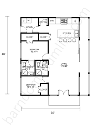 A breakfast bar offers the option to eat in the kitchen as well. Amazing 30x40 Barndominium Floor Plans What To Consider