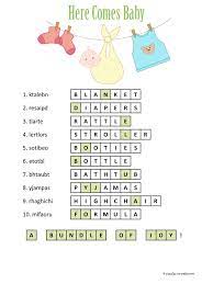 Printable Baby Shower Word Scramble Baby Shower Wording Baby Shower Images Baby Shower Scramble