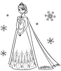 Disney princesses, a walt disney creation, features 11 princesses namely snow white if your daughter is fond of aladdin tale, this is the right coloring page. Frozen Coloring Pages Elsa Coronation Elsa Coloring Pages Frozen Coloring Pages Princess Coloring Pages