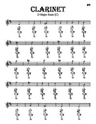 b flat clarinet scale chart b flat g flat scale clarinet