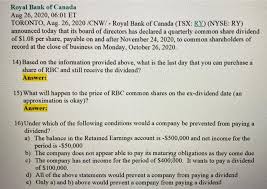 Github is home to over 50 million developers working together to host and review. Solved Royal Bank Of Canada Aug 26 2020 06 01 Et Toront Chegg Com