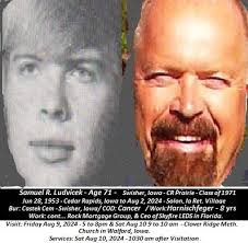 Passing of Samuel R. Ludvicek, Cedar Rapids Prairie Alumni Class of 1971