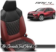 Bdk polycloth car seat covers offer decent value for the money even if the design of the covers is not that great. 2019 2021 Toyota Rav 4 Custom Katzkin Leather Upholstery