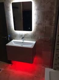 The h2o led bathroom flush mount ceiling light by arnsberg is defined by its sleek design and modern character. Colour Changing Bathroom Led Zip Lighting Led Lighting And Led Light Consultancy Uk