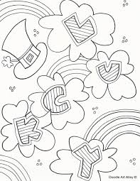Patrick or for children who are named after st. St Patricks Day Coloring Pages Doodle Art Alley