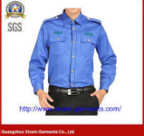 Uniforme de Segurança Azul de Verão OEM Uniforme Militar de Polícia  Vestuário de Trabalho Fábrica (W535)