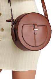 Chic Circle Faux Leather Bag Capraz Canta Canta Canta Modelleri