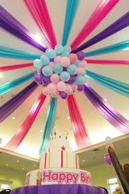 Decora El Techo Del Salon De Fiestas Paso A Paso Para Decorar Una Sala Birthday Party Decorations Diy Girl Birthday Party Decorations Diy Birthday Decorations