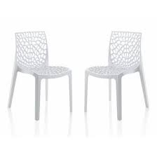 Chaise Empilable En Polypropyl Ne Assise Et Dossier Ajour S Lot De 2 Gruvyer Chaise Empilable Deco Maison Chaise