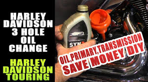How To Do A Complete 3 Hole Oil Change Harley Davidson Touring