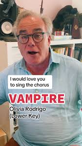 Sing 'Vampire' by Olivia Rodrigo in Lower Key with Sheridan