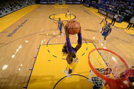 The new lakers court los angeles lakers. Lakers Vs Warriors Final Score Montrezl Harrell Leads Way In Blowout Silver Screen And Roll
