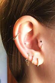 9 Gorgeous Ear Piercing Combinations To Try Now Cool Ear Piercings Ear Piercings Earings Piercings