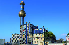 The hundertwasser house vienna (in german hundertwasserhaus wien) is an apartment house in vienna, austria, designed by austrian artist friedensreich hundertwasser. Hundertwasser Fernwarmewerk Spittelau