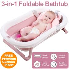 The large tub includes an inclined positioner that can be removed as your baby grows. Get 20 Off 3 In 1 Foldable Baby Bath Tub Soft Cushion Insert Smart Sensor