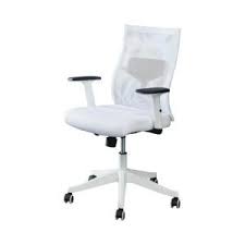 White office chairs can create a starkly different feel to an office than traditional black chairs, considerably brightening up a space and helping you unleash your creative energy. Furniture Of America Ronde White Mesh Office Chair Idf Fc656wh S The Home Depot Contemporary Office Chairs Adjustable Office Chair Furniture Of America