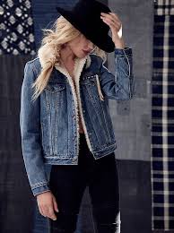 Trucker Movin And Shakin Denim Sherpa Jacket Jacket Outfit Women Sherpa Jacket Sherpa Denim Jacket