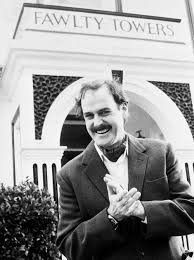Fawlty Towers Is One Of British Tv S Most Famous Comedies Robot Cosmonaut Monty Python Fawlty Towers British Tv Comedies