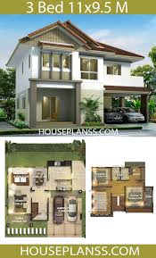 House Design Plans Idea 11x9 5 With 3 Bedrooms Home Ideassearch Home Building Design House Architecture Design House Design