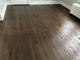 Dubeau floors has 80 years of experience in the manufacture and sale of premium hardwood floors. Red Oak Espresso Stain Polyurethane Chicago Floorecki Llc Flooring Installation Hardwood Flooring Hardwood Floors Floor Installations Flooring Repairs Floor Repairs Flooring And Stairs Services In Chicago