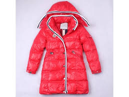 moncler quancy girls long down jackets red moncler cheap