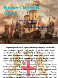 6.residen akan menjalankan pentadbiran mengikut arahan kerajaan pusat. Negeri Negeri Selat
