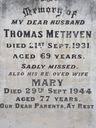 Thomas Methven Family History & Historical Records