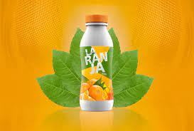 Juice Or Yogurte Plastic Bottle Mockup Free Mockup