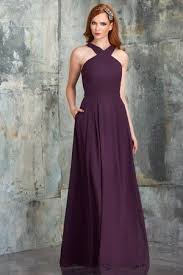 Photo Gallery Photo Of Deep Plum Bridesmaid Dress Plum Bridesmaid Dresses Halter Bridesmaid Dress Bari Jay Bridesmaid Dresses