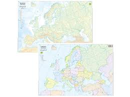 L'europa è suddivisa in 48 stati, un numero elevato, soprattutto se si tiene conto del fatto che sono pari a 1/4 circa di tutti gli stati esistenti al mondo (sono 194) e che il continente europeo occupa meno del 7% delle terre emerse! Cartina Geografica A3 Europa Muta Plastificata Belletti Lagicart