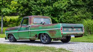 Rusty and Reliable: Vintage, Patina'd Chevrolet C10 and Ford F100 Trucks  Built to Cruise Long Distances