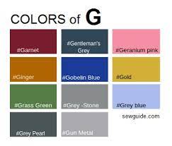 What is the most popular gray? Color Names In Fashion Design An Easy Reference Guide For 100 Colours Sew Guide