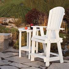 Our High Top Adirondack Chairs And Table Are Something You Don T See Every Day This Reliable Classi Buy Patio Furniture Outdoor Chairs Resin Outdoor Furniture