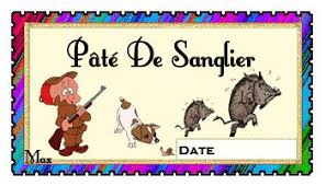 Etiquette Pate De Sanglier Pate Sanglier Terrine De Sanglier Sanglier