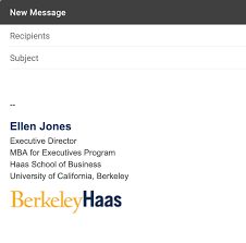Essentially, an email signature is like a digital business card, for your email. Email Signatures Brand Toolkit Berkeley Haas