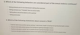 You're spending more and more nights at their place. Solved 3 Which Of The Following Behaviors Are Considered Chegg Com