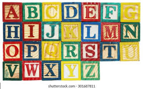 40 jumbo alphabet blocks and 1 mesh bag for storage. Wooden Alphabet Blocks Isolated On White Stock Photo 301687811 Shutterstock
